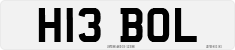 License plate of the United Kingdom, 1983 year system