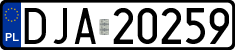 License plates of Poland, Regular car plates