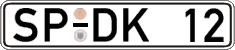 German license plate, Regular plates