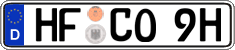 German license plate, Plates for oldtimers (type 