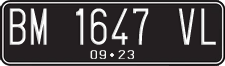 License plate of Indonesia, Regular plates