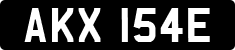License plate of the United Kingdom, 1963 year system