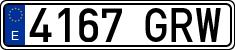 License plates of Spain, Ordinary (2000)