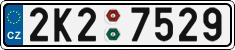License plate of the Czech Republic, Cars (2001)