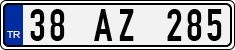 License plate of Turkey, Regular plates