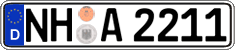 German license plate, Regular plates