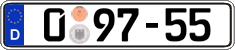 German license plate, Diplomatic
