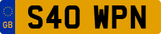 License plate of the United Kingdom, 1983 year system