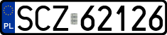 License plates of Poland, Regular car plates