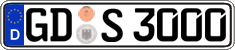 German license plate, Regular plates