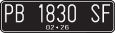 License plate of Indonesia, Regular plates