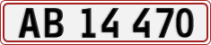 License plate of Denmark, Regular plates