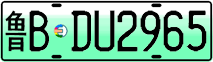 License plate of China, Electric vehicles
