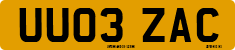 License plate of the United Kingdom, 2001 year system