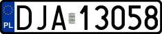 License plates of Poland, Regular car plates