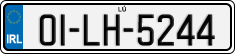 License plate of Ireland, Regular plates