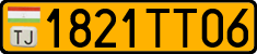 License plate of Tajikistan, Public transport (2009)