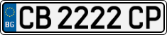 License plate of Bulgaria, Cars