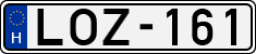 license plates of Hungary, Cars (1990)