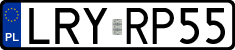 License plates of Poland, Regular car plates