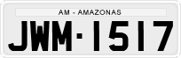 License plate of Brazil, Private owners (1990)