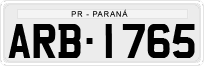 License plate of Brazil, Private owners (1990)