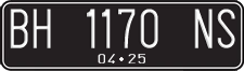 License plate of Indonesia, Regular plates
