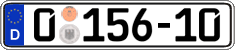 German license plate, Diplomatic