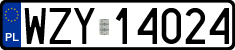 License plates of Poland, Regular car plates