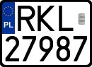 License plates of Poland, Regular car plates