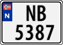 License plate of Norway, Trailers, motorcycles, special vehicles