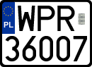 License plates of Poland, Regular car plates