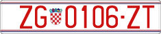 License plate of Croatia, Exceptional vehicles