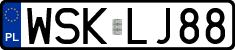 License plates of Poland, Regular car plates