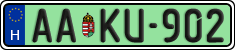license plates of Hungary, Regular plates (2022)