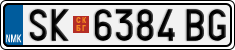 License plate of North Macedonia, Regular plates (2012)