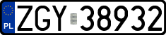 License plates of Poland, Regular car plates
