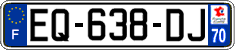 French license plate, SIV (ordinary)