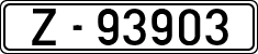 License plates of Spain, 1900 year series
