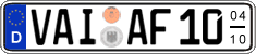 German license plate, Seasonal plates