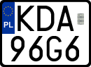 License plates of Poland, Regular car plates