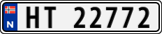 License plate of Norway, Cars