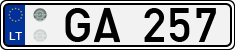 License plate of Lithuania, Trailers