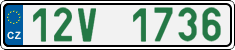 License plate of the Czech Republic, Oldtimers (2001)