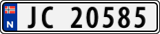 License plate of Norway, Cars