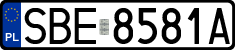 License plates of Poland, Regular car plates