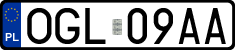 License plates of Poland, Regular car plates