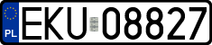 License plates of Poland, Regular car plates