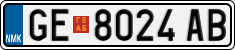 License plate of North Macedonia, Regular plates (2012)