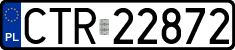 License plates of Poland, Regular car plates